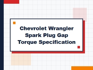 Chevrolet Spark Plug Gap and Torque Specifications